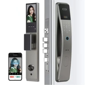 WiFi Keyless Smart Door Lock with Fingerprint and 3D Face Recognition