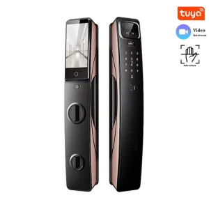 WiFi Smart Door Lock with Face ID and Fingerprint for Aluminum Alloy, Wooden, and Steel Doors with App Control