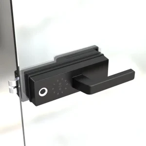 WiFi Smart Fingerprint Door Lock with Slim Handle for Aluminum Glass Doors and Office Partitions