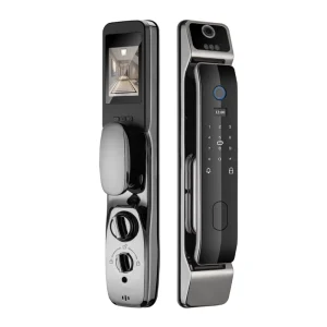 WiFi Smart Lock with 3D Face Recognition, Built-in Doorbell, Large Screen, Remote Monitoring