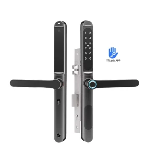 WiFi Waterproof Aluminum Profile Smart Door Lock for Sliding Door with Fingerprint Access
