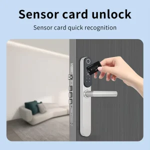 WiFi Waterproof Sliding Aluminum Door Smart Electronic Lock with Handle