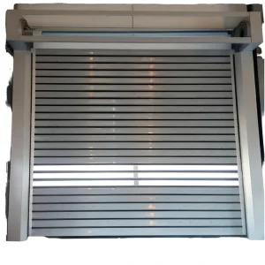 Wind-Resistant High-Speed Aluminum Alloy Rolling Shutter Door with Anti-Theft, Thermal Insulation, Electric Side Opening