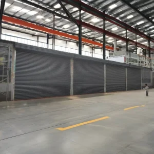 Windproof Aluminum Alloy Automatic Roll-Up Garage Door for Outdoor Use