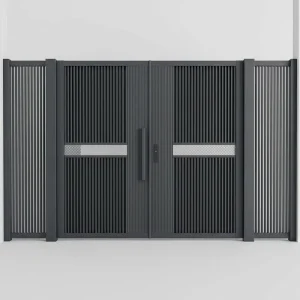 Windproof Aluminum Art Gate for Villa Courtyard Entrance