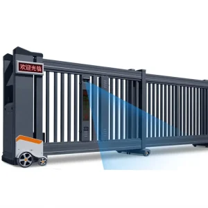 Windproof Automatic Electric Telescopic Section Sliding Gate with Linear Translation for Industrial Sites