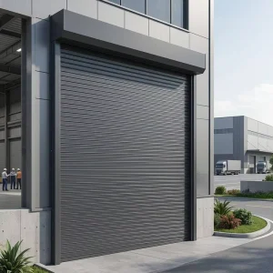 Windproof Color Steel Insulated Rolling Door for High-Wind Areas
