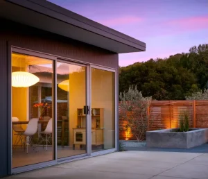 Windproof Glass Thermal-Break Aluminum Alloy Sliding Door for Residential Buildings