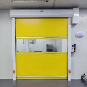 Windproof High-Speed PVC Stainless Steel Rolling Shutter Door