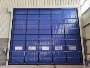 Windproof PVC Automatic Fast Stacking Industrial Shutter Door