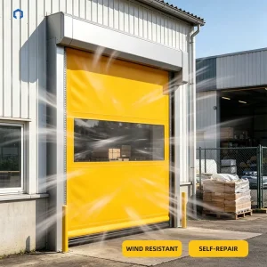 Windproof Self-Repairing Automatic PVC High-Speed Industrial Warehouse Roll-Up Door