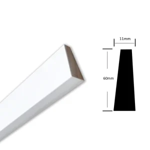 Wooden Door Frame Moldings White Primer Door Casing For Interior Exterior Door Trim