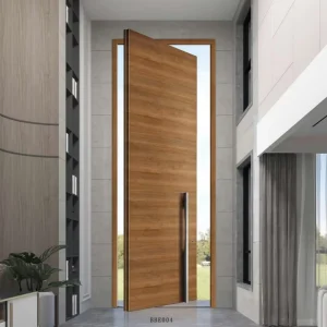 Wrought Aluminum Pivot Front Door, Security Entry Door for Villa