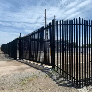 Wrought Iron Galvanized Palisade Fence for Pool Safety and Property Security Open Picket Aluminum