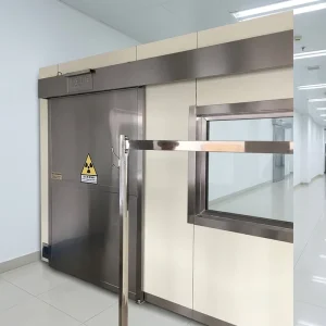 X Ray Lead Door with Stainless Steel Finish for Medical Radiation Protection