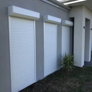 XGF-13 Aluminum Hurricane Security Roller Blind Durable Windproof Roll-Up Window Shutter for Villa