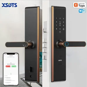 Z16 WiFi Smart Lock Fingerprint Key Password IC Card App Control Multiple Unlocking Options Cloud Steel Door
