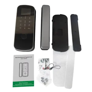 ZDL1108H Frameless Glass Door Lock for 7-12 mm Door Gaps and 10-12 mm Glass, 4 AA Battery Powered