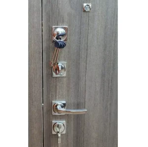 ZS18 Exterior Metal Door Lock Handle Cylinder Cover Set