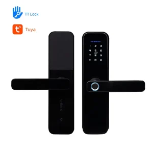 Zigbee3.0 Aluminum Alloy Password Electronic Fingerprint Smart Door Lock with WiFi