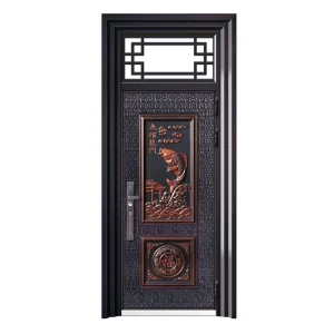 Zinc Alloy and Aluminum Security Entrance Courtyard Gate, Finished, Custom Size, Exterior Anti-Theft Design